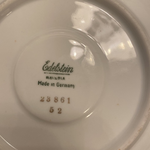 Three small plates made in Germany Edelstein white and gray - Picture 4 of 4